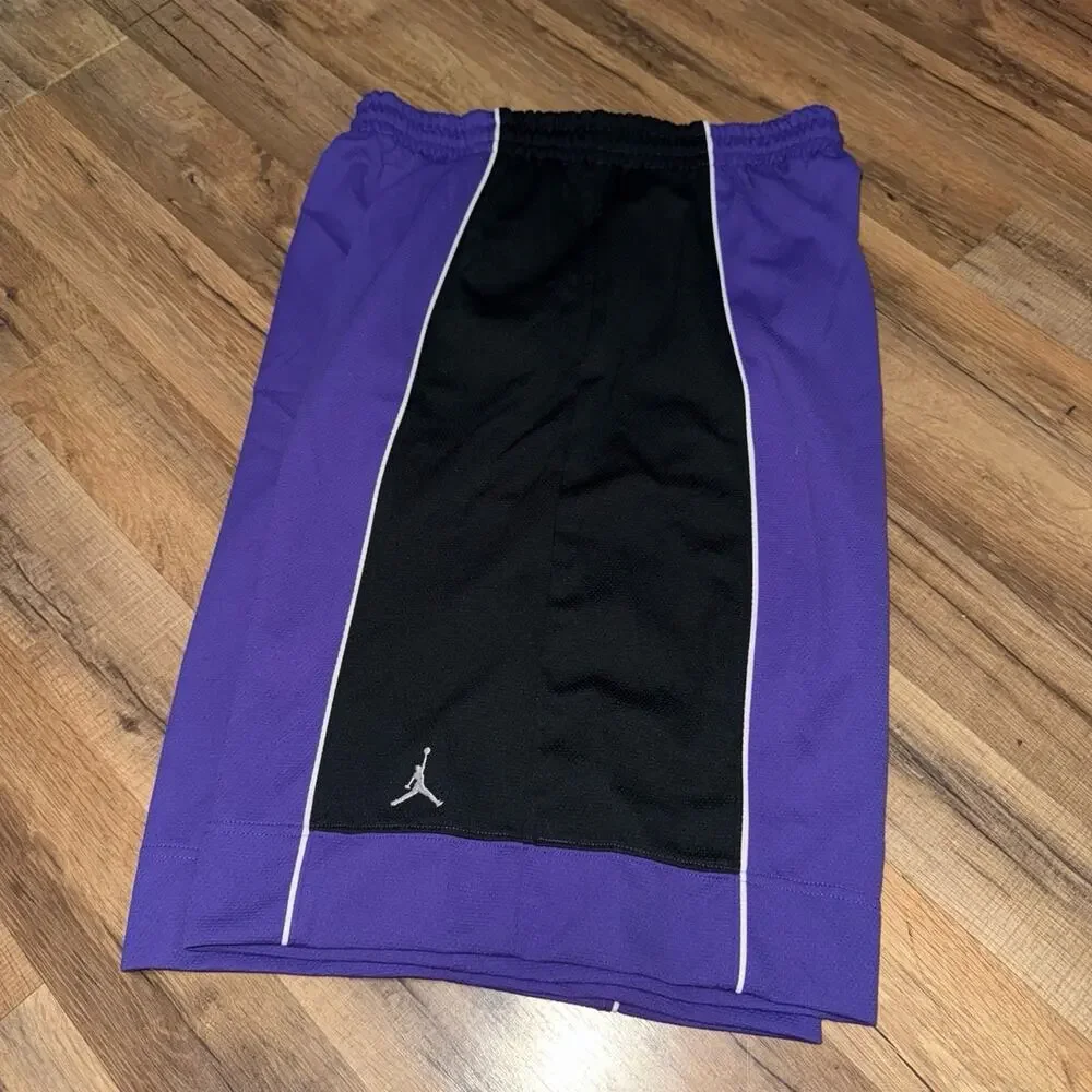 2005 Air Jordan Purple Black Baggy Vintage Y2K 198383-545 Durasheen Shorts